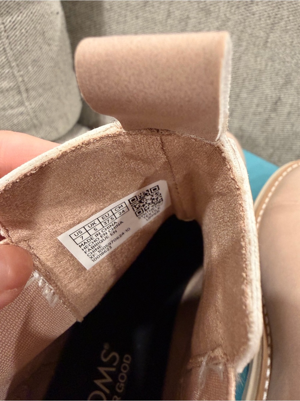 TOMS Skylar Chelsea Blush ankle Boots booties - Picture 4 of 6